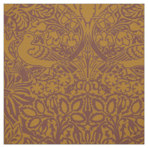 William Morris' Dove and Rose, Dunkle Ambers Stoff