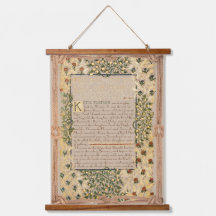 William Morris Dwellers at Eyr Floral Schrift