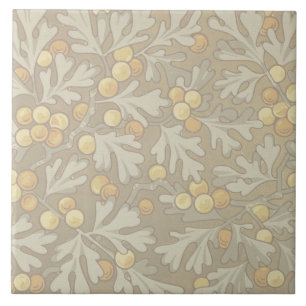 William Morris Eichen- und Eicheln-Keramikfliese Fliese