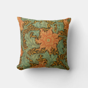 William Morris Einzelstamm-Muster Art Nouveau Kissen