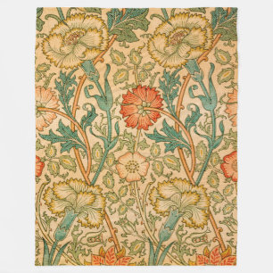 William Morris Elegante Rose Pattern Fleecedecke