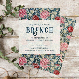 William Morris elegante rustikale Brunch-Einladung Einladung