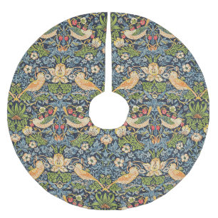 William Morris Erdbeer-Dieb Blumenmuster Polyester Weihnachtsbaumdecke