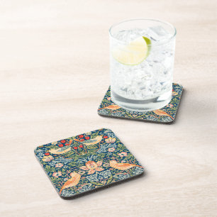 William Morris Erdbeer-Dieb Vintage-Druck Getränkeuntersetzer