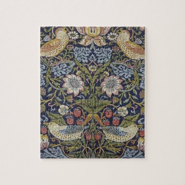 William Morris-Erdbeerdieb-Entwurf 1883 Puzzle (Vertikal)