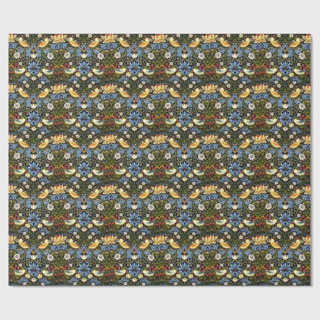 William Morris, Erdbeerdieb Geschenkpapier (Flach)