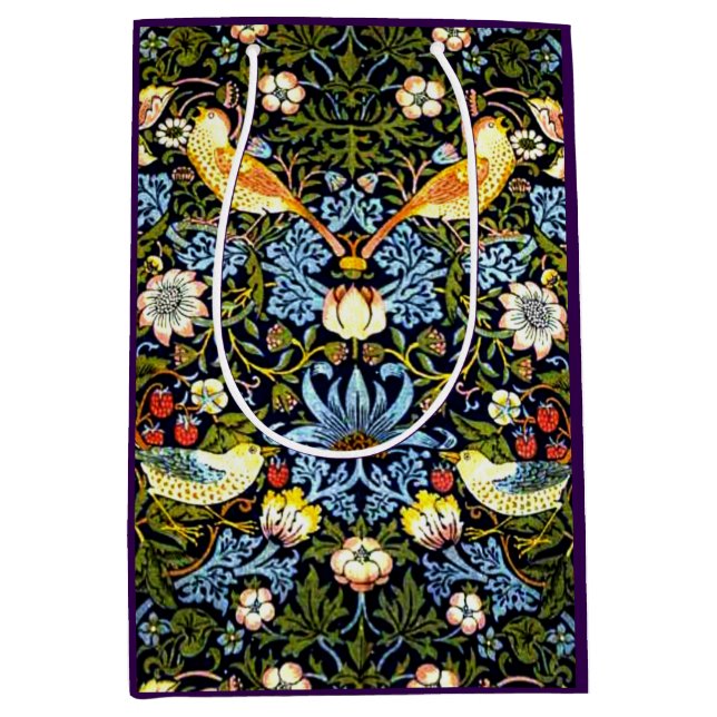 William Morris - Erdbeerdieb Mittlere Geschenktüte (Vorderseite)