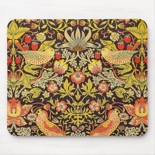 William Morris-Erdbeerdieb-Muster Mousepad (Vorne)