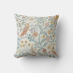 William Morris - Eule und Beeren Kissen