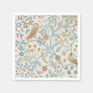 William Morris - Eule und Beeren Serviette