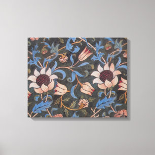 William Morris Evenlode-Muster: Vintage Stimmung Leinwanddruck