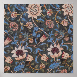 William Morris Evenlode-Muster: Vintage Stimmung Poster