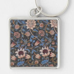 William Morris Evenlode-Muster: Vintage Stimmung Schlüsselanhänger