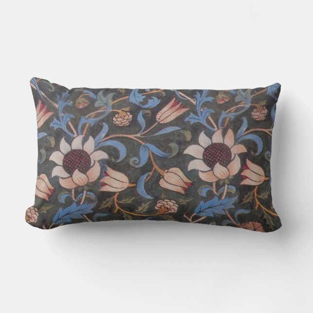 William Morris Evenlode Textile Floral Art Lendenkissen (Vorderseite)