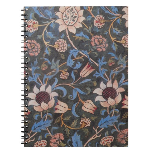William Morris Evenlode Textile Floral Art Notizblock (Vorderseite)
