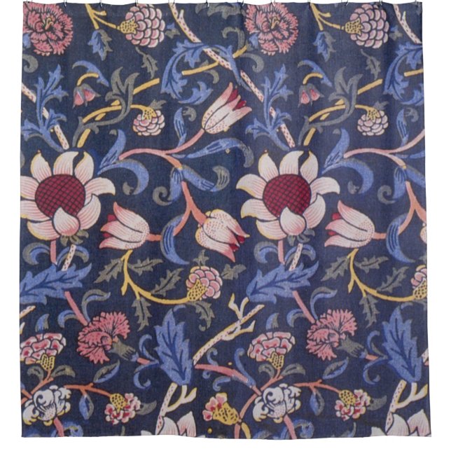 William Morris Evenlode Textile Pattern Duschvorhang (Vorderseite)