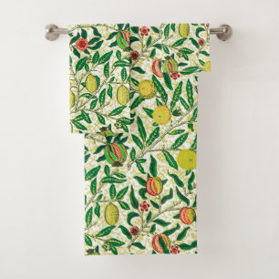 William Morris Exotic Frucht, Lemon Gelb Badhandtuch Set