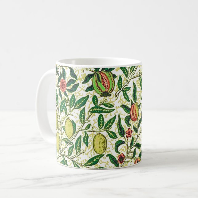 William Morris Exotic Frucht, Lemon Gelb Kaffeetasse (Vorderseite Links)