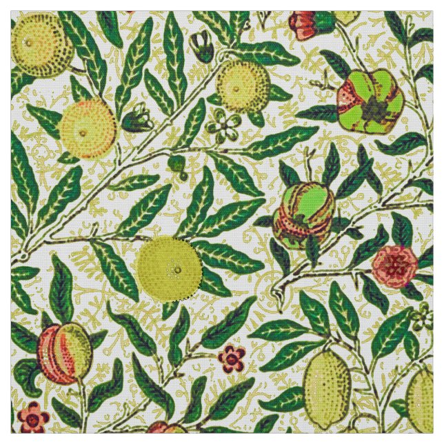 William Morris Exotic Frucht, Lemon Gelb Stoff (Muster)