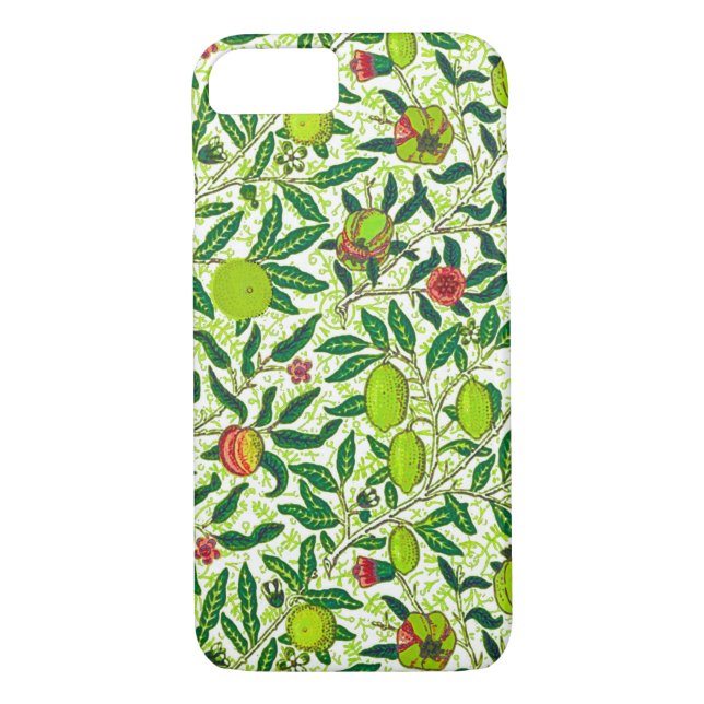 William Morris Exotic Frucht, Limettengrün Case-Mate iPhone Hülle (Rückseite)