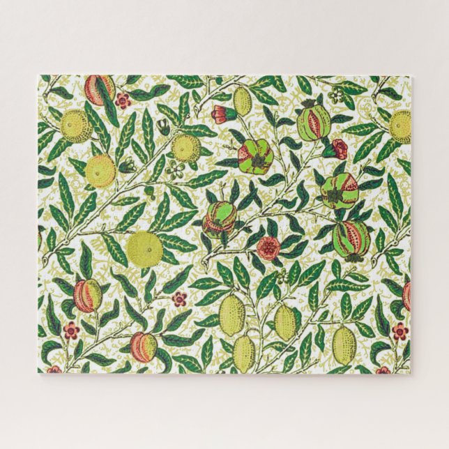 William Morris Exotic Frucht, Zitronen und Granatä Puzzle (Horizontal)