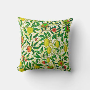 William Morris Exotic Frucht, Zitronengelb Kissen