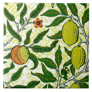 William Morris Exotische Früchte, Zitronengelb Fliese