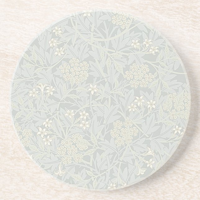 William Morris Faded Jasmine Sandstone Untersetzer (Vorne)