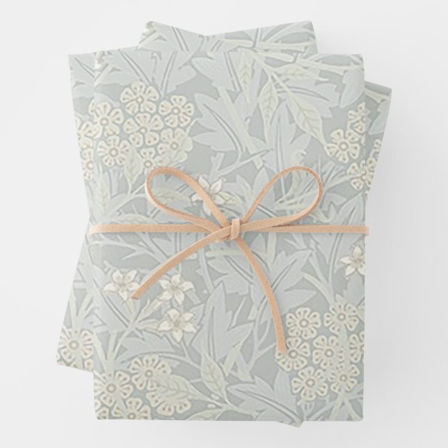 William Morris Faded Jasmine Wrapping Paper Geschenkpapier Set (Beispiel)