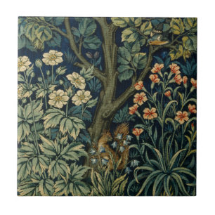 William Morris Fasan Vogel Baum Wald Fliese