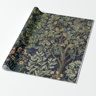 William Morris Fasan Vogel Baum Wald Geschenkpapier