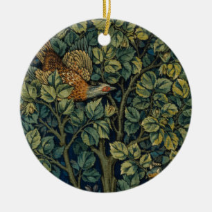 William Morris Fasan Vogel Baum Wald Keramik Ornament