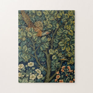 William Morris Fasan Vogel Baum Wald Puzzle