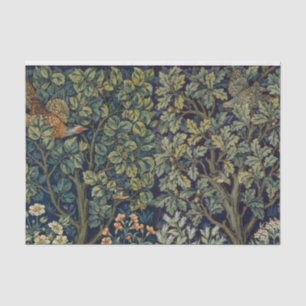 William Morris Fasan Vogel Baum Wald Seidenpapier