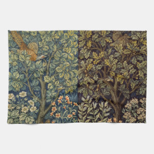 William Morris Fasan Vogel Waldteppich Kunst Geschirrtuch