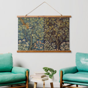 William Morris Fasan Vogel Waldteppich Kunst Wandteppich Mit Holzrahmen