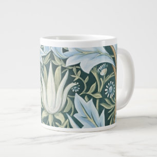 William Morris Fine Floral Wallpaper Pattern Jumbo-Tasse