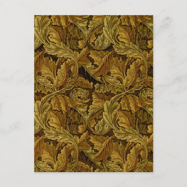 William Morris Fine Floral Wallpaper Pattern Postkarte (Vorderseite)