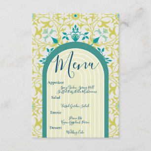 William Morris Floral Art Deco Begleitkarte