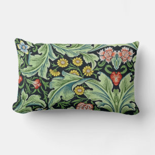William Morris Floral Blume Carnation Pink Green Lendenkissen