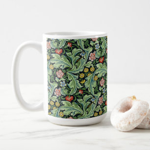William Morris Floral Blumen Nelke Rosa Grün Kaffeetasse