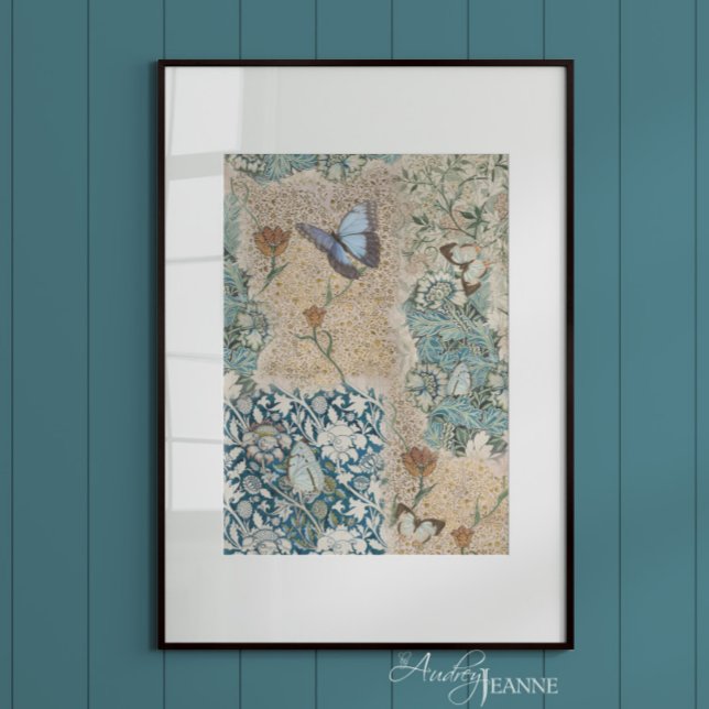 William Morris Floral Butterfly Garden Decoupage Seidenpapier (Von Creator hochgeladen)