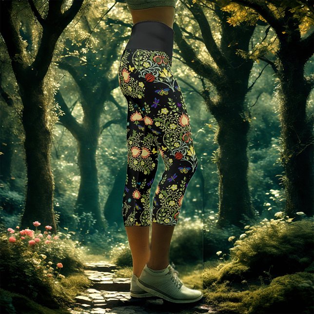 William Morris Floral Capri Leggings (Von Creator hochgeladen)