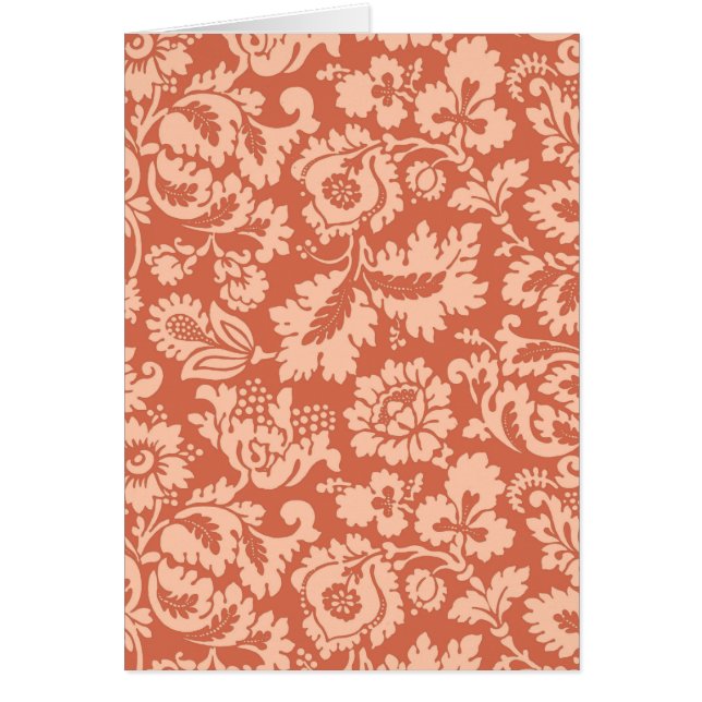 William Morris Floral Damask, Peach und Coral (Vorne)