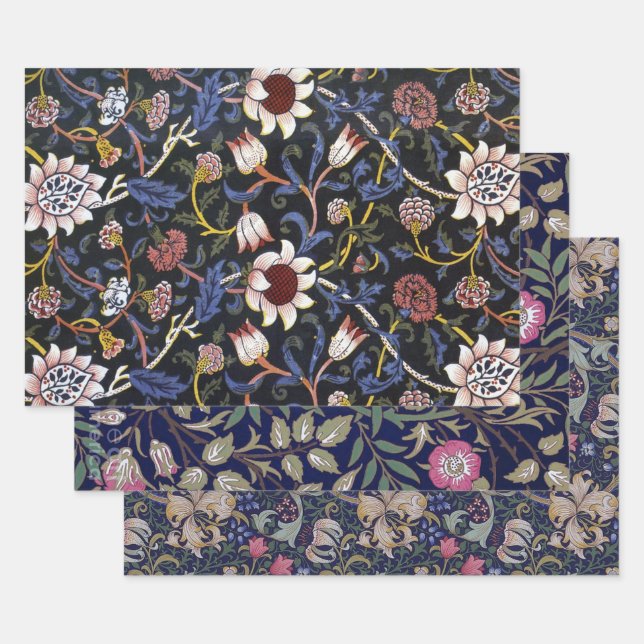 William Morris Floral Design Geschenkpapier Set (Set)