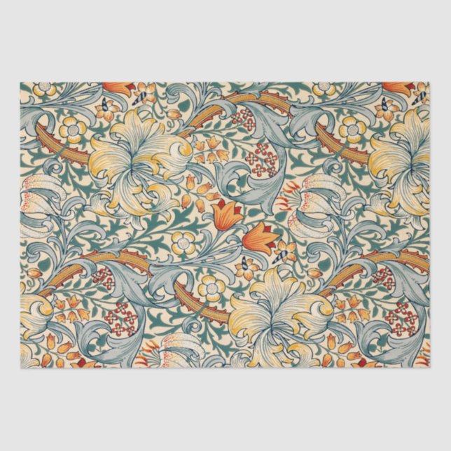 William Morris Floral Design Tissue Paper Seidenpapier (Vorderseite)