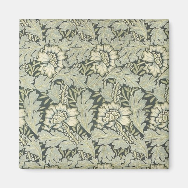 William Morris Floral Fabric Design Cards Magnet (Vorne)