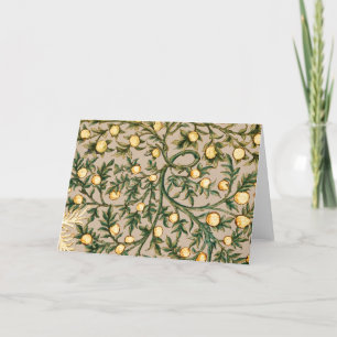 William Morris Floral Fruit Garden Blume Classic Dankeskarte