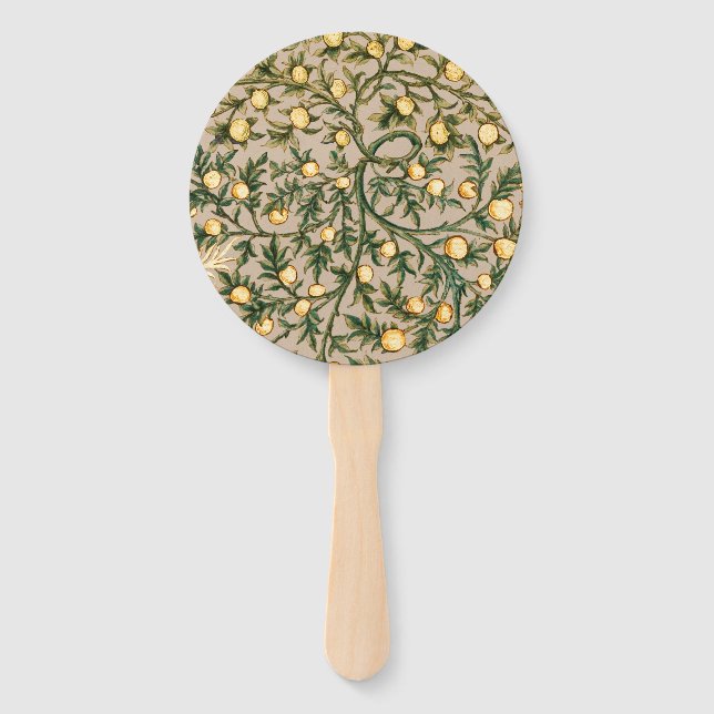 William Morris Floral Fruit Garden Blume Classic Fächer (Vorderseite)