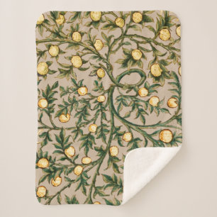 William Morris Floral Fruit Garden Blume Classic Sherpadecke
